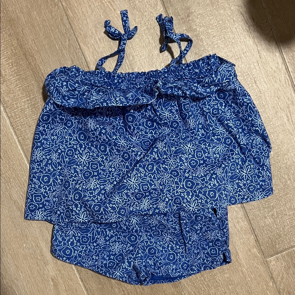 Cat & Jack Navy Floral Dress